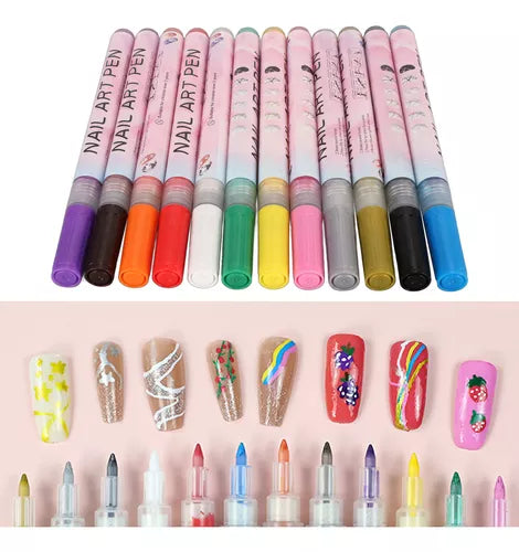 Juego de Bolígrafos para pintura de Uñas