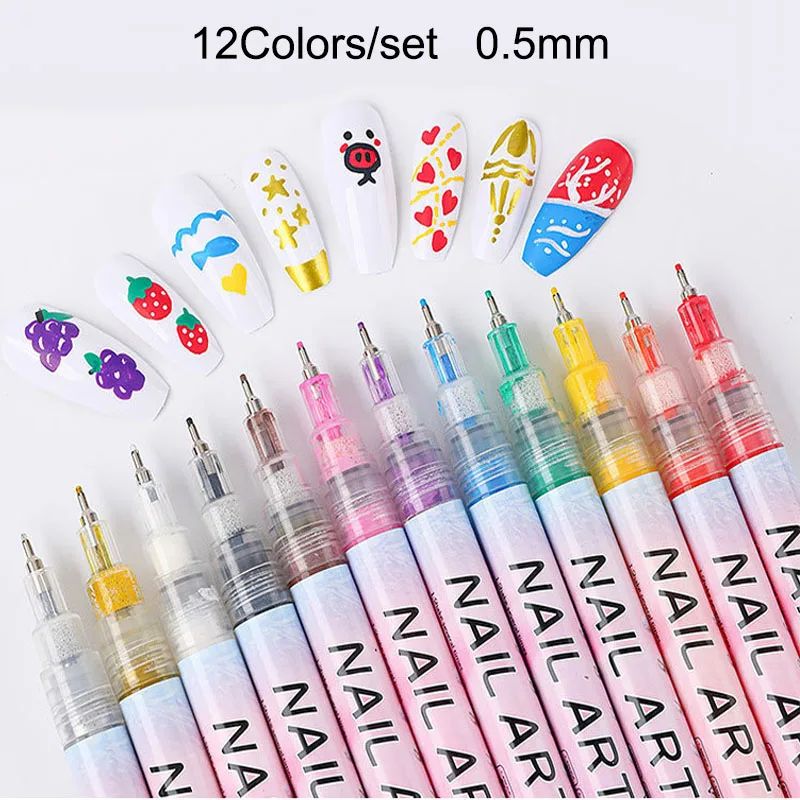 Juego de Bolígrafos para pintura de Uñas