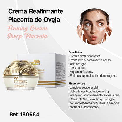 JABÓN FACIAL ESENCIA DE PLACENTA + CREMA REAFIRMANTE PLACENTA DE OVEJA 🐑