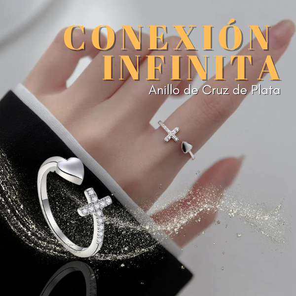 anillo cruz corazón