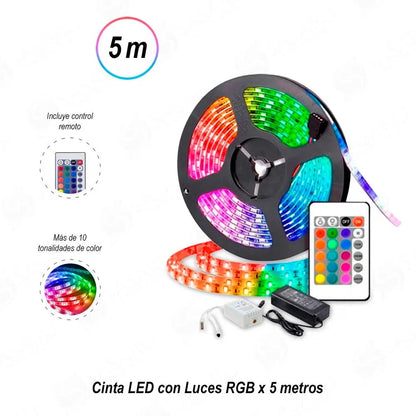 LUZ LED RGB 🔴 PACK X 2 = 10 METROS 🔴