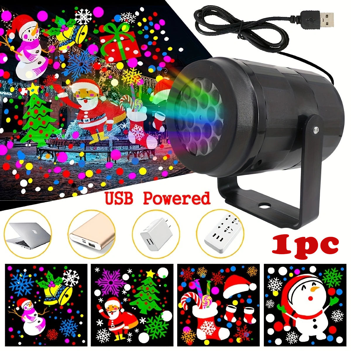 🌲 PROYECTOR DE FIGURAS INTERCAMBIABLES NAVIDAD  🌲