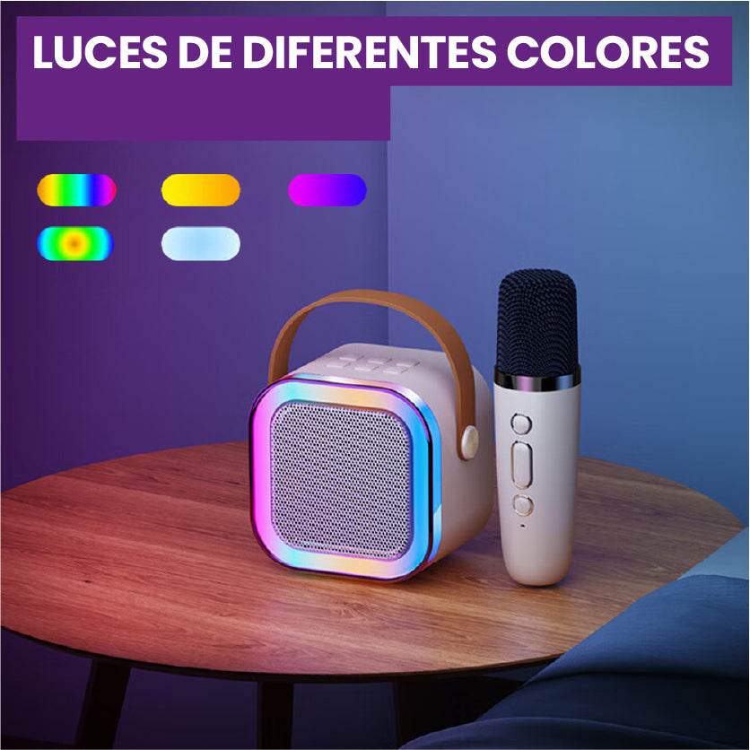 -Kit Micrófono Parlante Karaoke Niños-