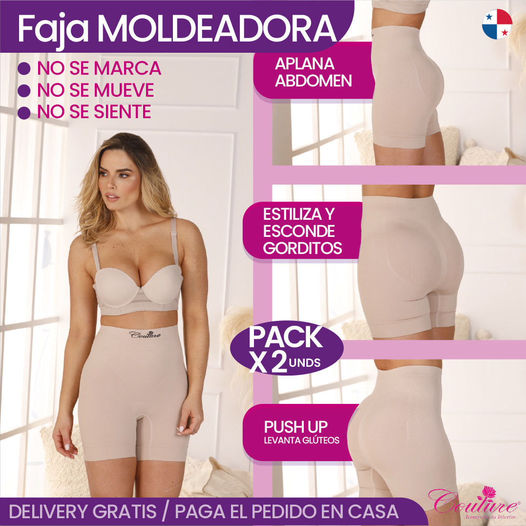 FAJA MOLDEADORA SHORT ⇠ PACK X2 UNDS →❤️